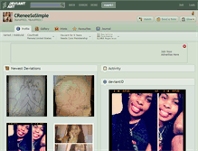 Tablet Screenshot of creneesosimple.deviantart.com