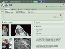 Tablet Screenshot of miller1215.deviantart.com
