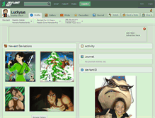 Tablet Screenshot of luckysas.deviantart.com