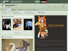 Tablet Screenshot of lovelauraland.deviantart.com