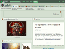 Tablet Screenshot of leesmith.deviantart.com
