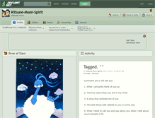 Tablet Screenshot of kitsune-moon-spirit.deviantart.com