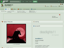 Tablet Screenshot of deadlights11.deviantart.com