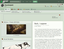 Tablet Screenshot of onyxserpent.deviantart.com