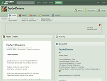 Tablet Screenshot of faydeddreams.deviantart.com