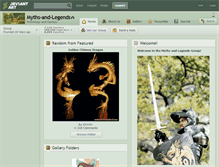 Tablet Screenshot of myths-and-legends.deviantart.com