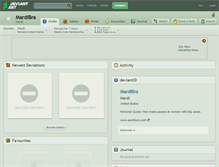 Tablet Screenshot of mardibra.deviantart.com