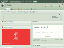 Tablet Screenshot of persianman.deviantart.com