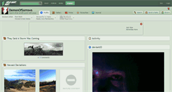 Desktop Screenshot of demonofsorrows.deviantart.com