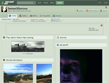 Tablet Screenshot of demonofsorrows.deviantart.com