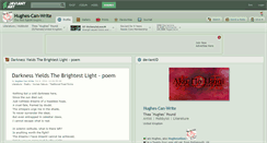 Desktop Screenshot of hughes-can-write.deviantart.com