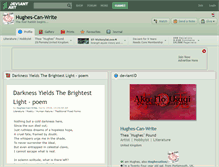 Tablet Screenshot of hughes-can-write.deviantart.com