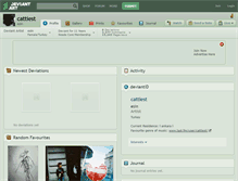 Tablet Screenshot of cattiest.deviantart.com