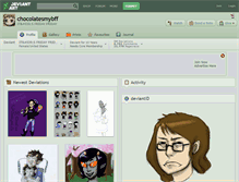 Tablet Screenshot of chocolatesmybff.deviantart.com
