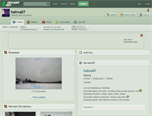 Tablet Screenshot of haliwa87.deviantart.com