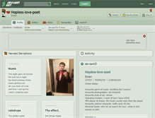 Tablet Screenshot of hopless-love-poet.deviantart.com