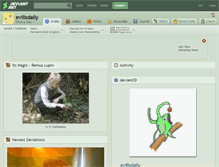 Tablet Screenshot of evilisdaily.deviantart.com