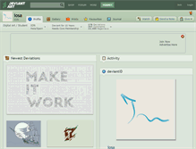 Tablet Screenshot of iosa.deviantart.com