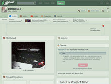 Tablet Screenshot of desicat674.deviantart.com