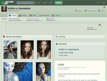 Tablet Screenshot of kristin-w-2eyesstock.deviantart.com