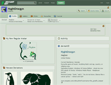 Tablet Screenshot of nyghtdracgyn.deviantart.com