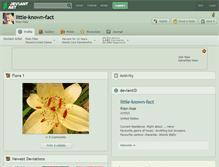 Tablet Screenshot of little-known-fact.deviantart.com