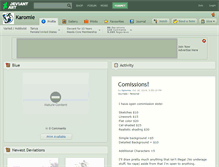Tablet Screenshot of karomie.deviantart.com