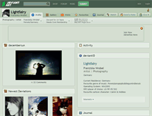 Tablet Screenshot of lightfairy.deviantart.com