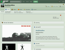 Tablet Screenshot of deadislandfans.deviantart.com