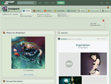 Tablet Screenshot of ionospore.deviantart.com