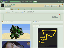 Tablet Screenshot of cavernousinside.deviantart.com