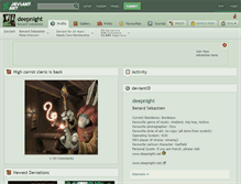 Tablet Screenshot of deepnight.deviantart.com
