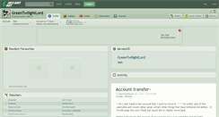 Desktop Screenshot of greentwilightlord.deviantart.com