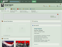 Tablet Screenshot of dangersignplz.deviantart.com
