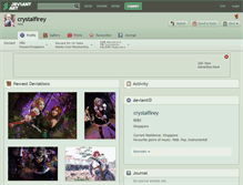 Tablet Screenshot of crystalfirey.deviantart.com