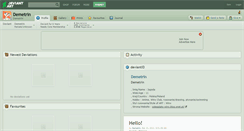 Desktop Screenshot of demetrin.deviantart.com
