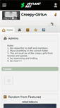 Mobile Screenshot of creepy-girls.deviantart.com