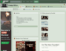 Tablet Screenshot of creepy-girls.deviantart.com