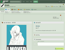 Tablet Screenshot of miclain.deviantart.com