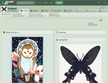 Tablet Screenshot of folderol.deviantart.com