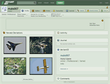 Tablet Screenshot of muks007.deviantart.com