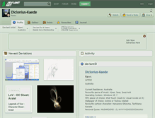 Tablet Screenshot of diclonius-kaede.deviantart.com
