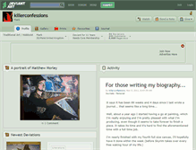 Tablet Screenshot of killerconfessions.deviantart.com