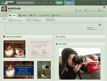 Tablet Screenshot of annie2cute.deviantart.com