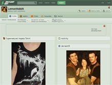 Tablet Screenshot of lemonhobbit.deviantart.com