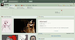 Desktop Screenshot of memoir.deviantart.com