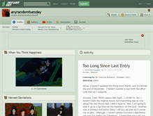 Tablet Screenshot of anyrandomtuesday.deviantart.com
