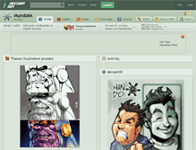 Tablet Screenshot of mundokk.deviantart.com