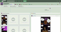 Desktop Screenshot of crazycanary.deviantart.com