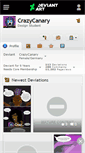 Mobile Screenshot of crazycanary.deviantart.com